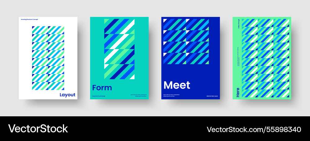 Isolated flyer design creative brochure layout Isolated flyer design creative brochure layout vector image