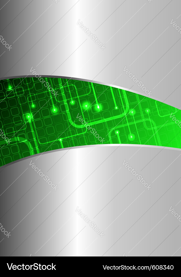 Silver Folder Abstract Tech Vector Image