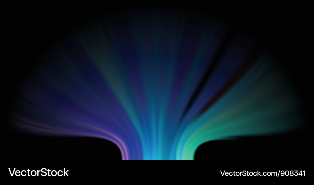 Abstract aurora lights background Vector Image