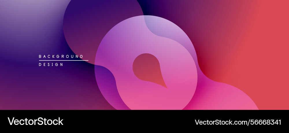 Abstract fluid shapes overlap creating vibrant Abstract fluid shapes overlap creating vibrant vector image