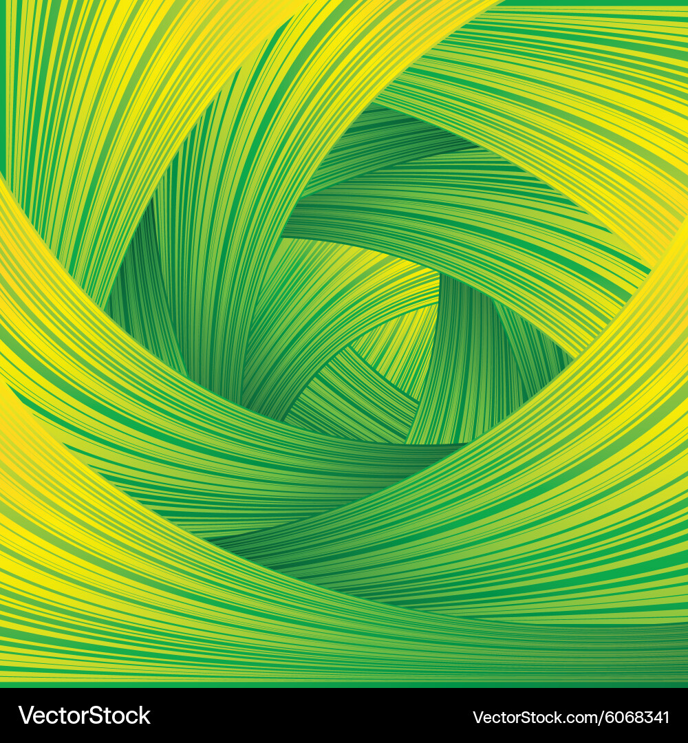 Dynamic Green Swirl Pattern vector image