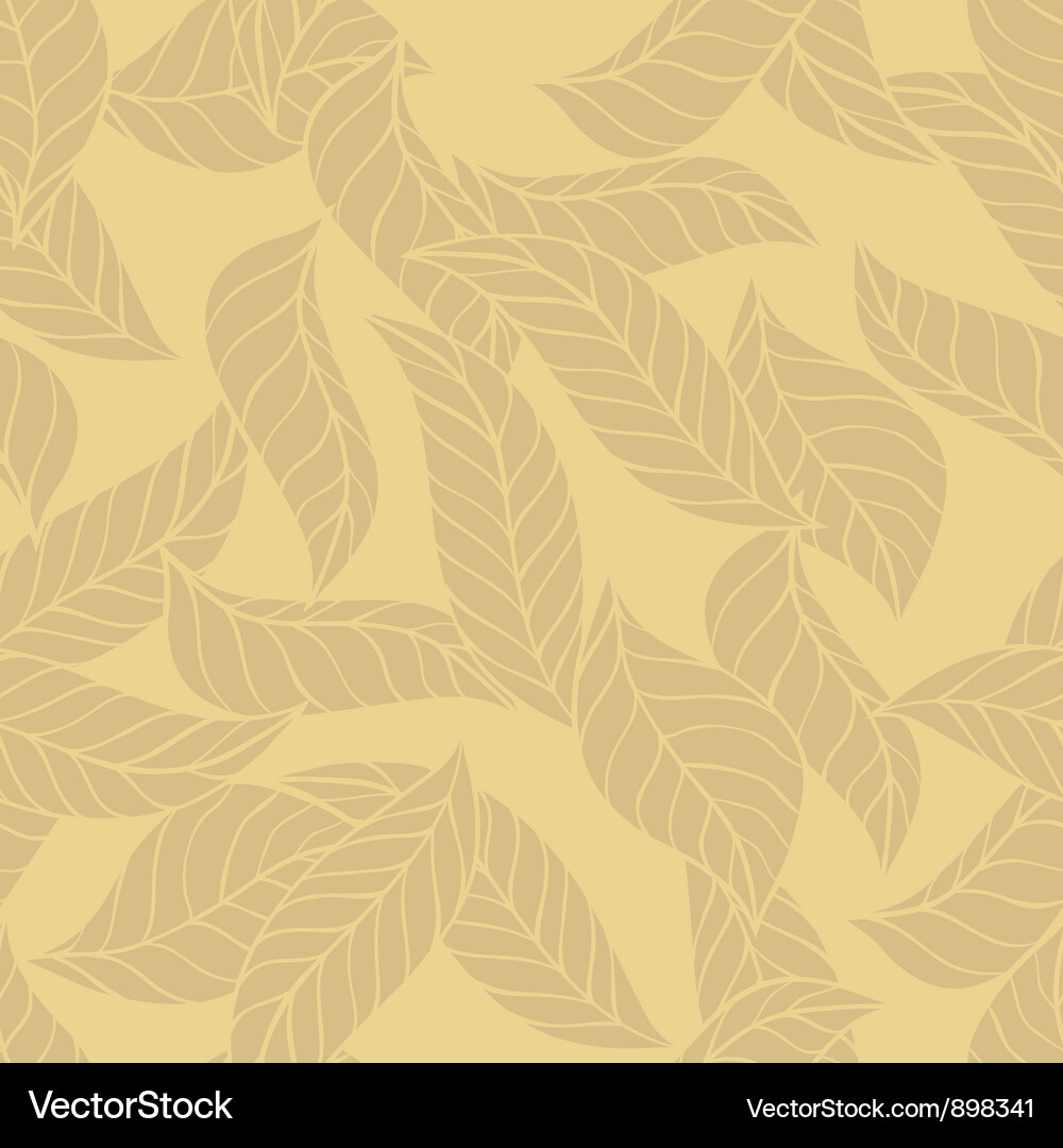 Leaves seamless stylish pattern Vector Image