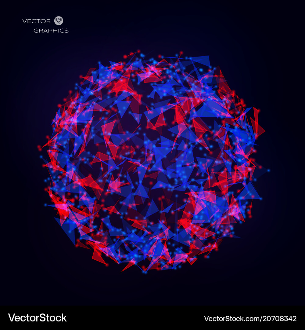 Abstract Data Burst - Chaotic Explosion vector image