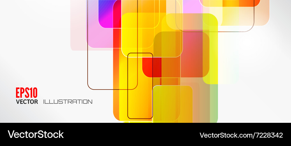 Abstract lines background with colored elements vector image