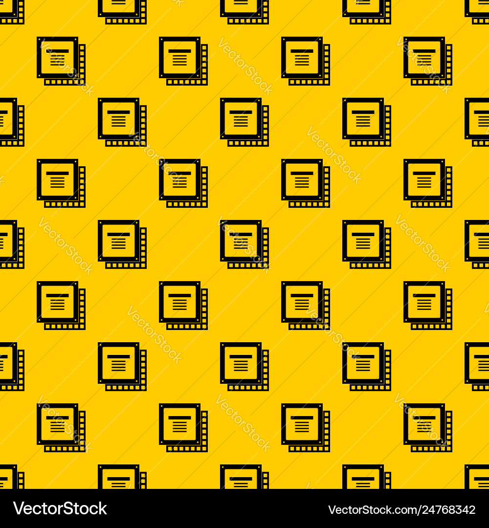 Computer cpu processor chip pattern vector image