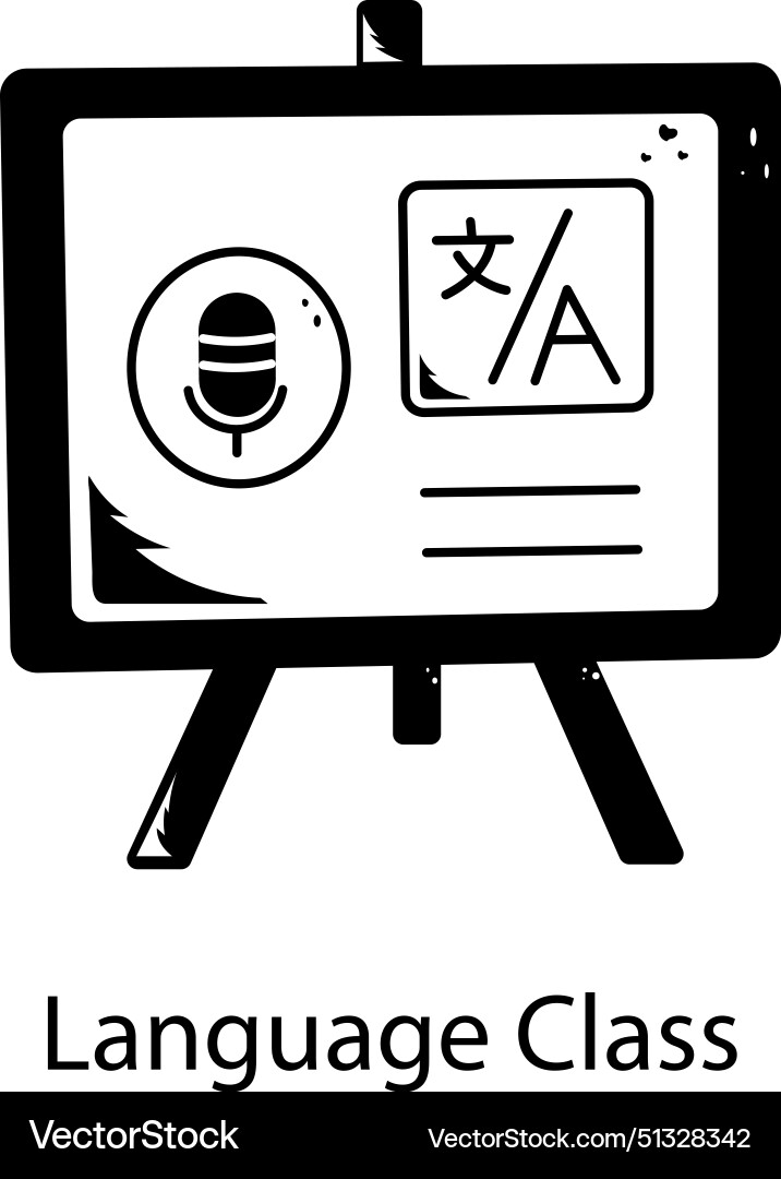 Language class Vector Image