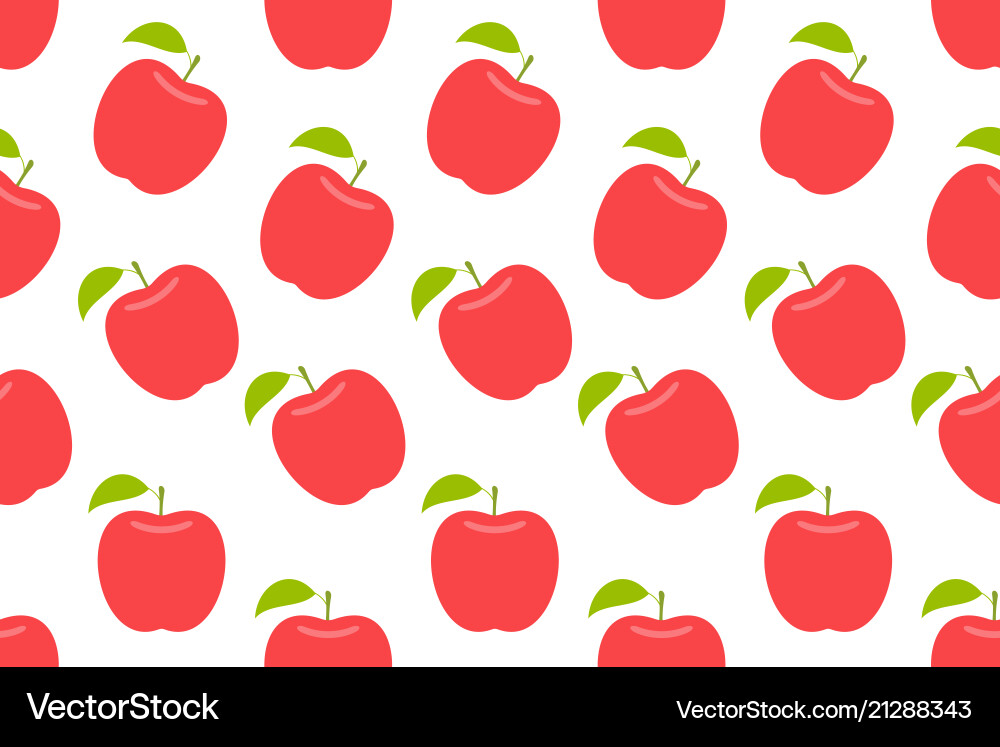Seamless pattern with apple Seamless pattern with apple vector image