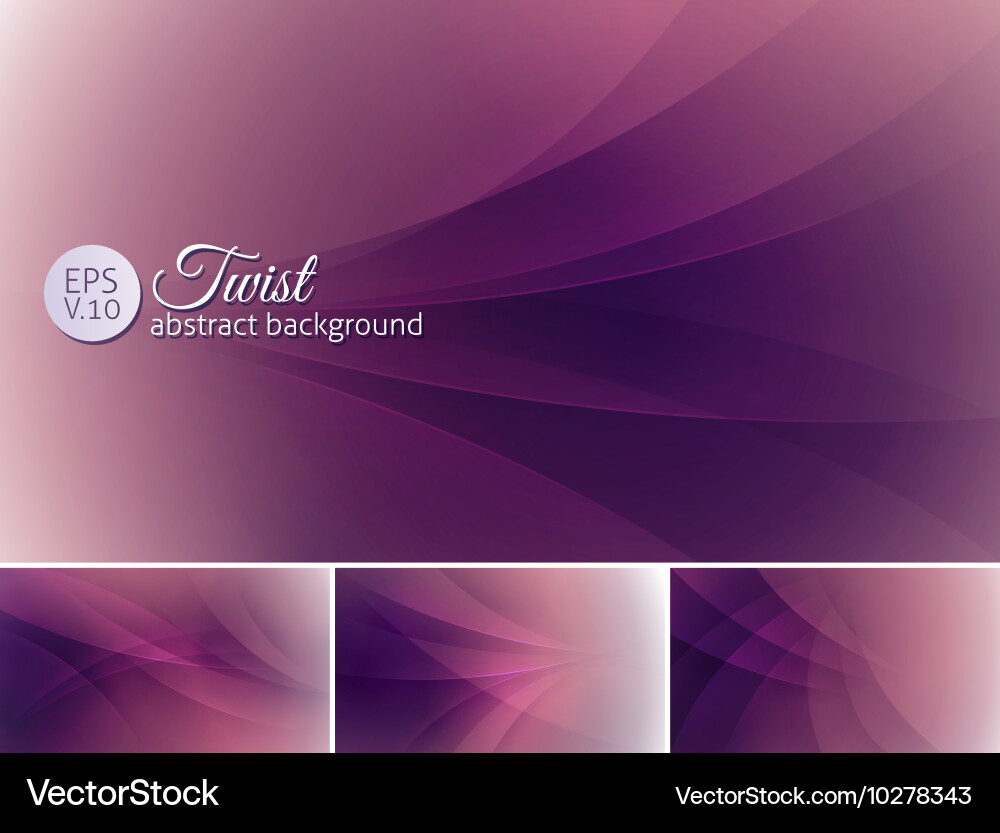 Twist abstract background a set Vector Image