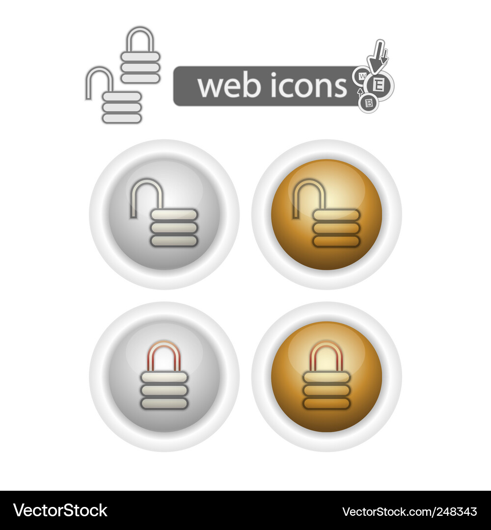 Web icons Vector Image