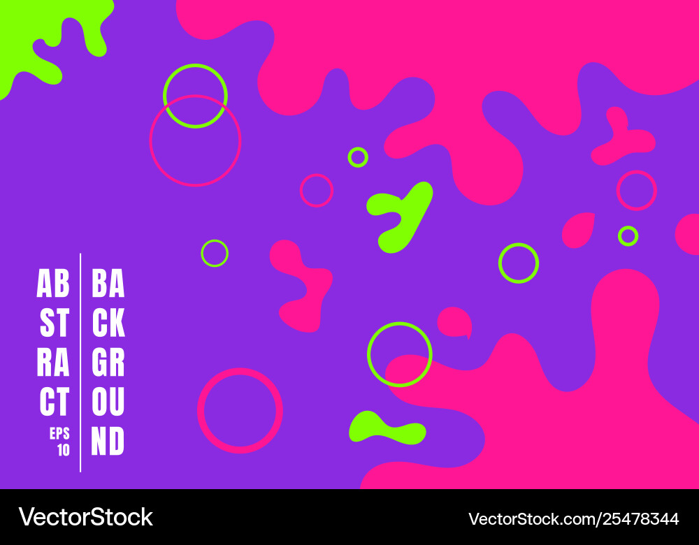 Abstract Fluid Color Splash Background Vector Image