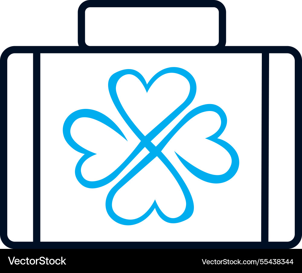 Leaf clover icon design template simple Leaf clover icon design template simple Vector Image