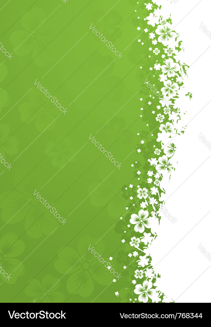St. Patrick's Day Grunge Frame vector image