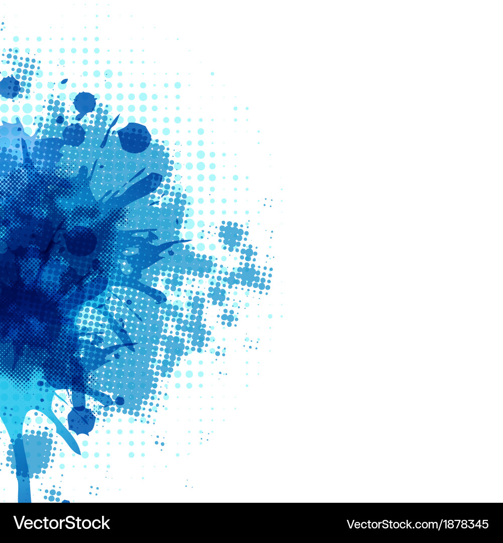 Abstract background with blue blob vector image