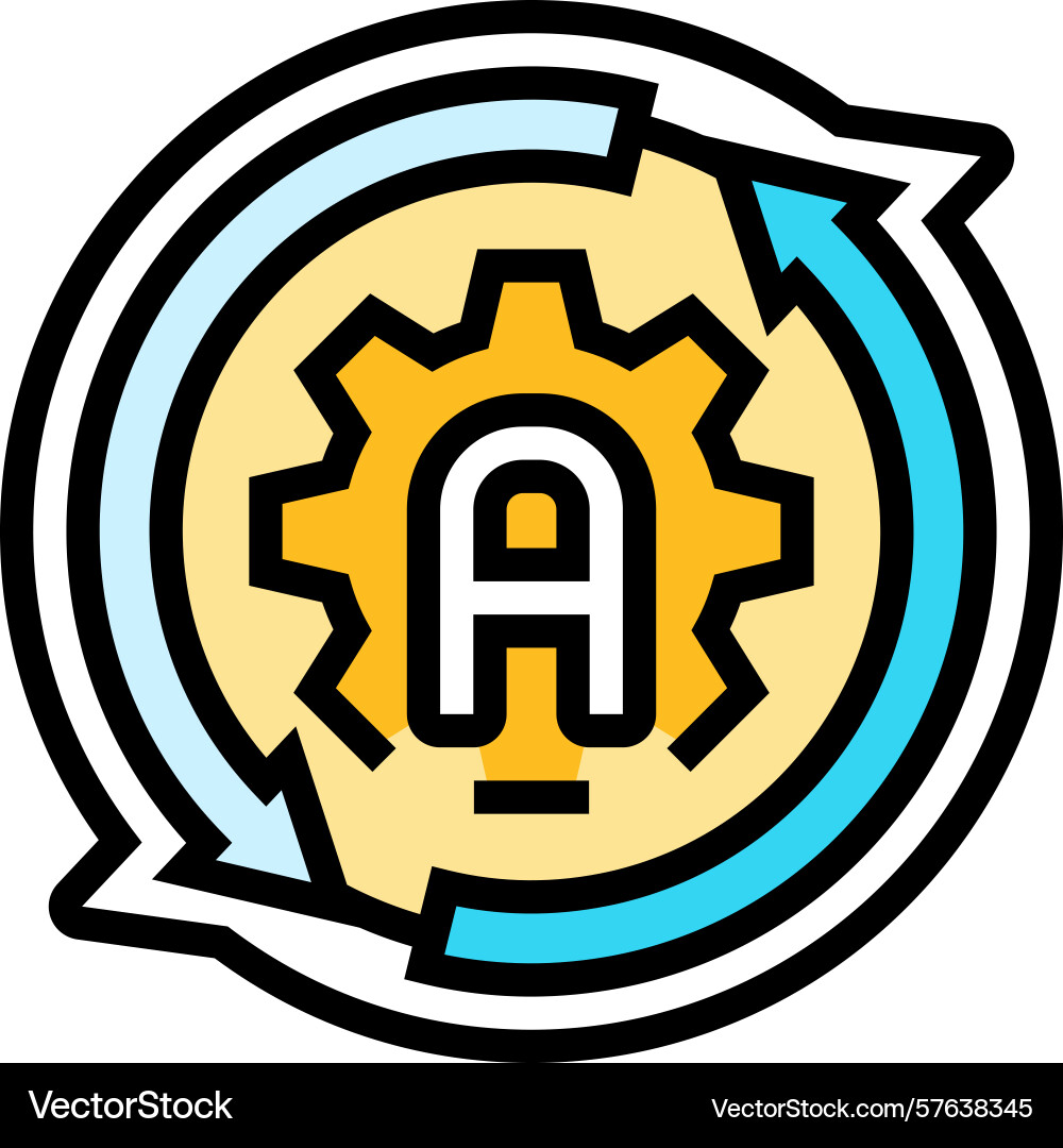 Auto adjust feature color icon Auto adjust feature color icon Vector Image