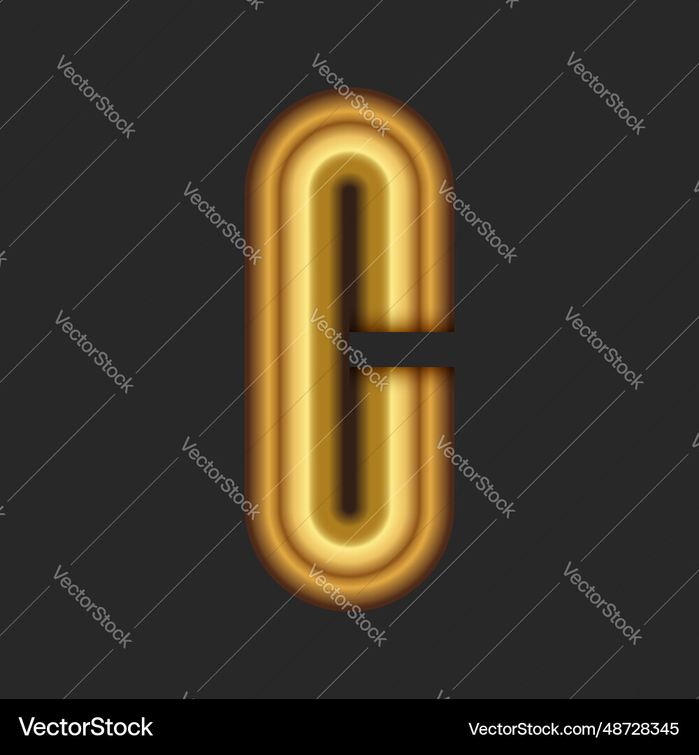 Letter c 3d simple logo identity initial from Letter c 3d simple logo identity initial from Vector Image