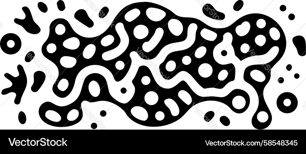 Organic Fluid Blob Pattern Vector Image