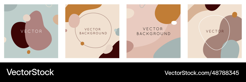 Set of abstract creative backgrounds in minimal Set of abstract creative backgrounds in minimal Vector Image