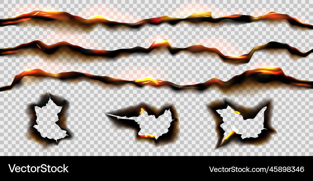 Back Papier Asche verbrannte Seiten retro gebrochen Back Papier Asche verbrannte Seiten retro gebrochen vektorbild
