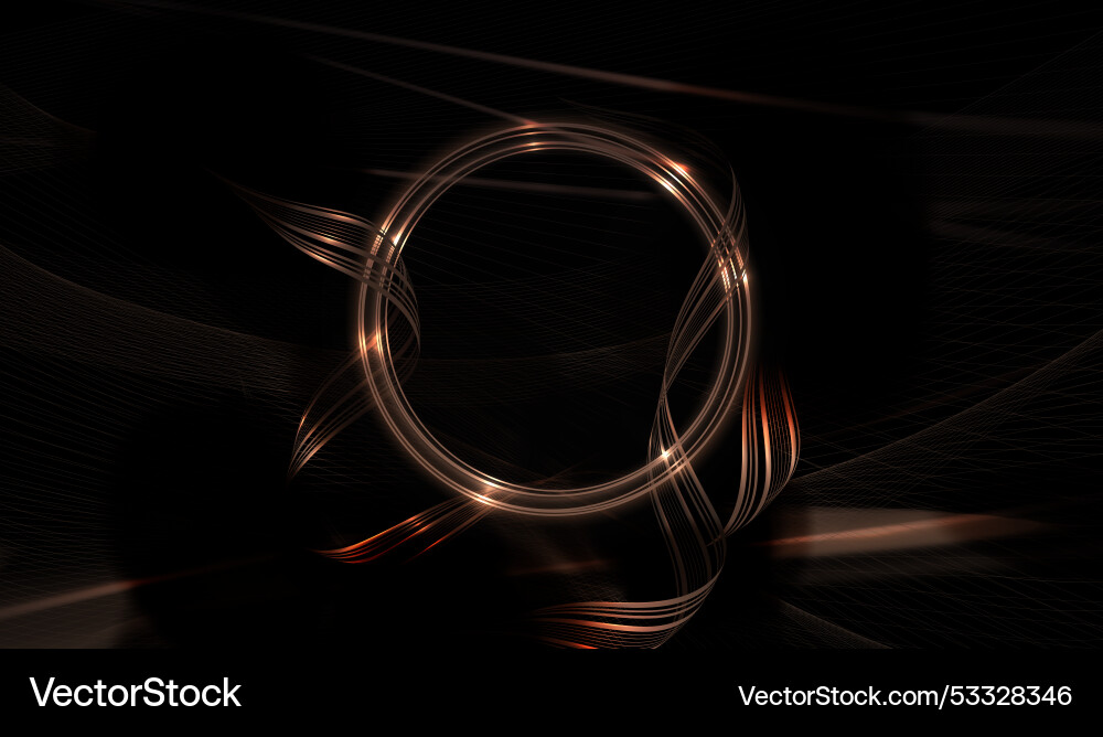 Composition with a round sparkling frame Composition with a round sparkling frame vector image