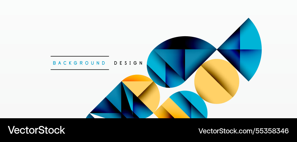 Minimal geometric abstract background circle Vector Image