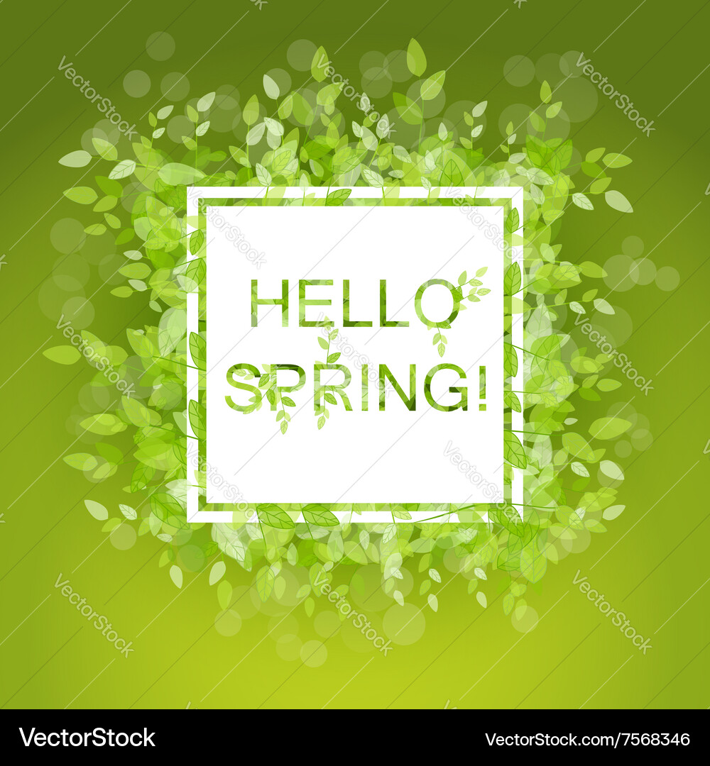 Spring Leaf Abstract Background Vector Image