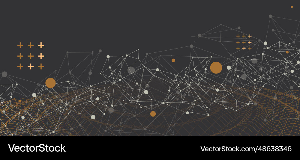 Template for science and technology presentation Template for science and technology presentation vector image