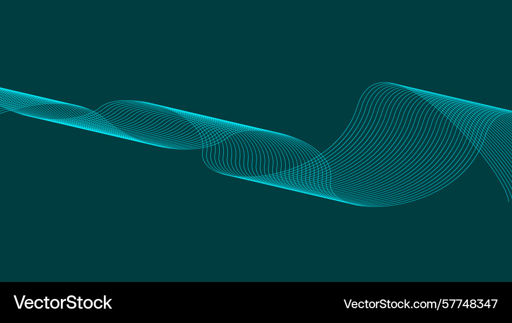 Blend wave background cyan abstract design Blend wave background cyan abstract design Vector Image