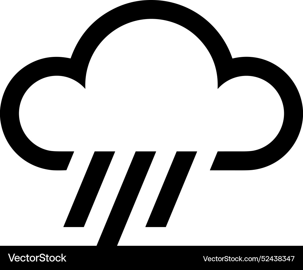 Cloud storage icon symbol image of the database Cloud storage icon symbol image of the database Vector Image