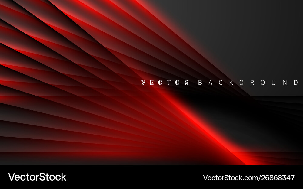 Dynamic Red Line Background Vector Image