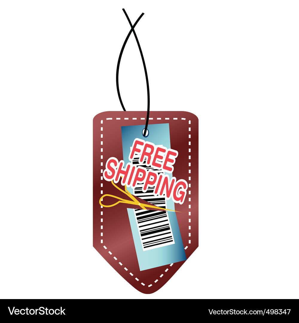 Freight tag Vector Image