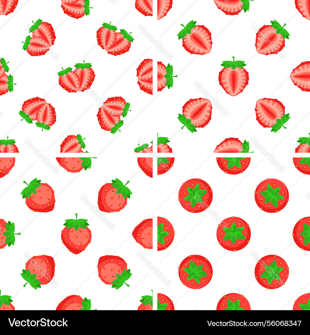 Seamless patterns with whole and halved Seamless patterns with whole and halved vector image