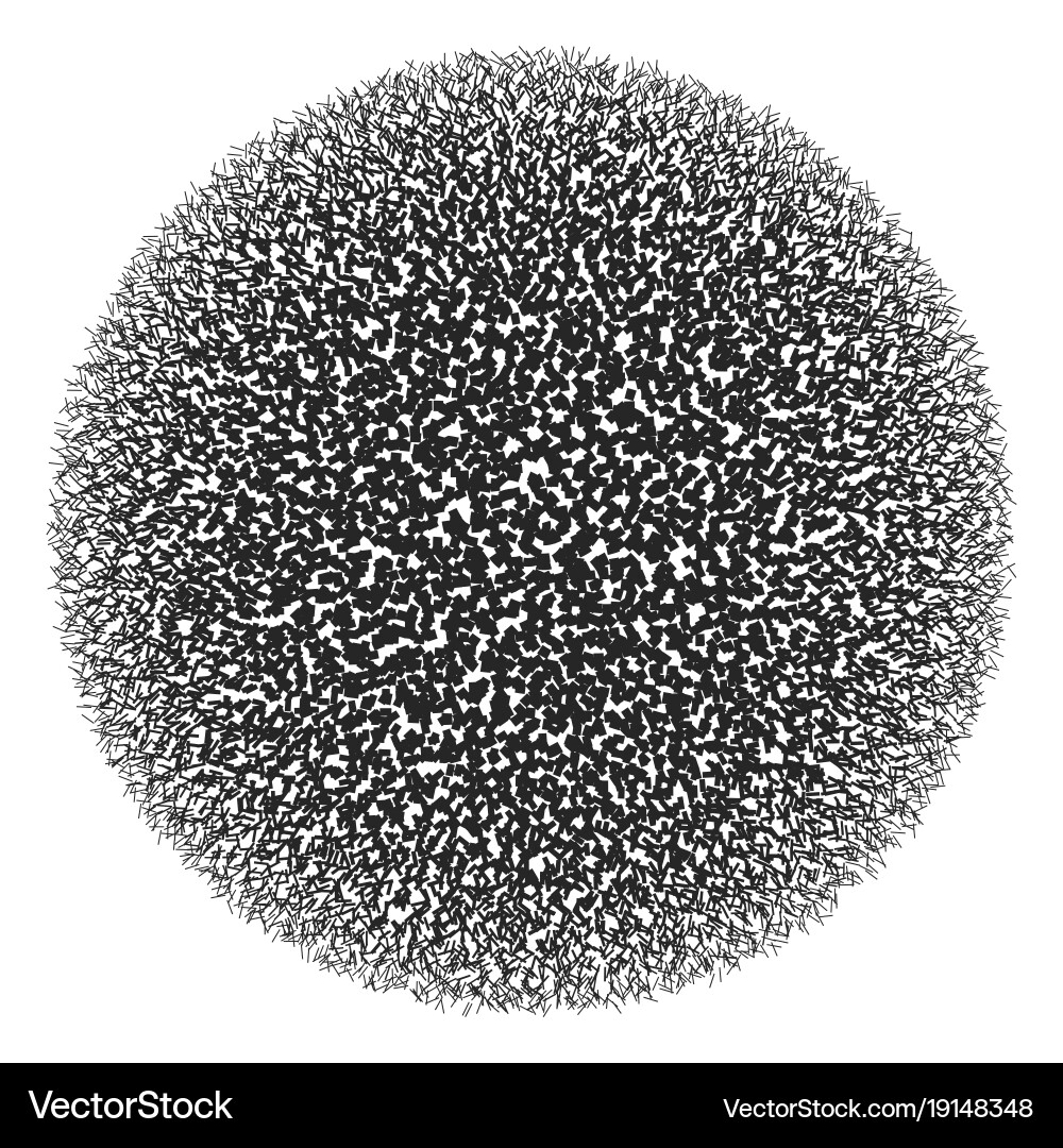 Black and white round pattern abstract background Vector Image