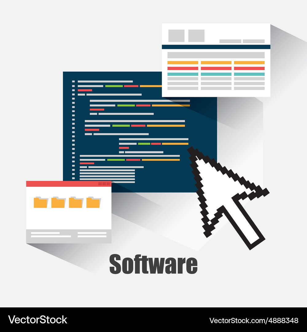 Software design Vector Image