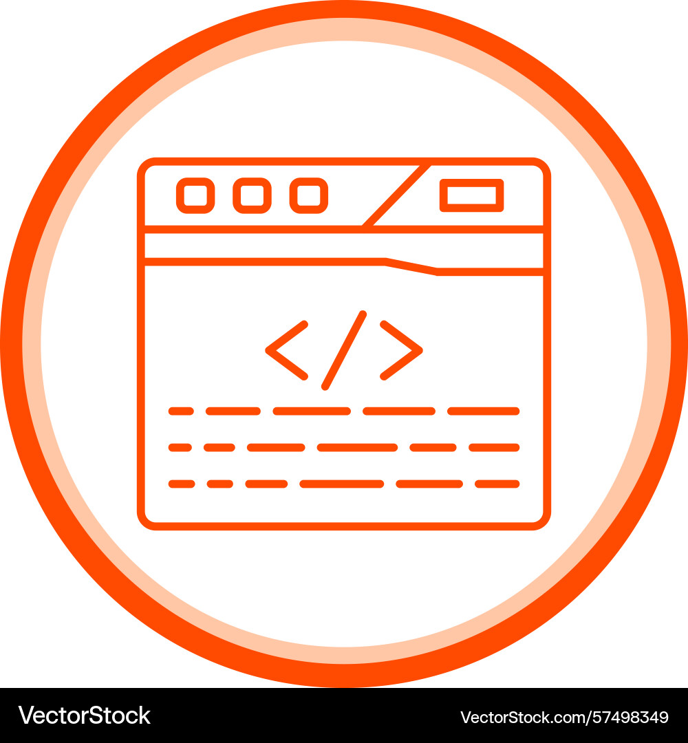 Coding icon vector image