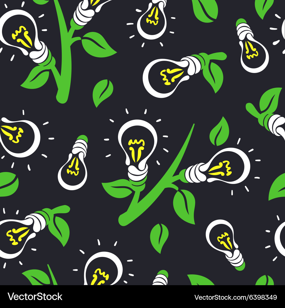 Ecology abstract seamless pattern Vector Image
