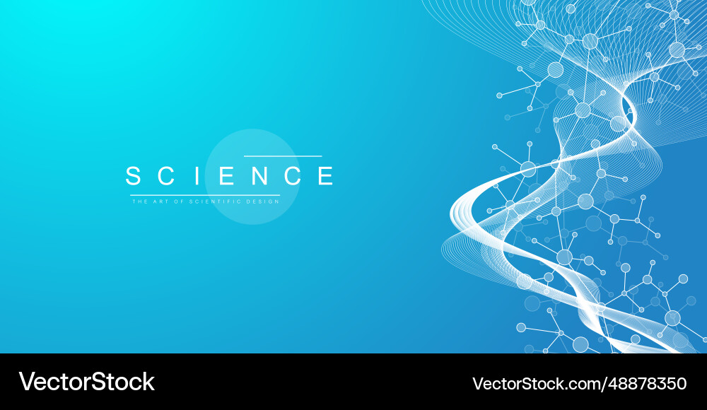 Molecular abstract structure background Molecular abstract structure background vector image