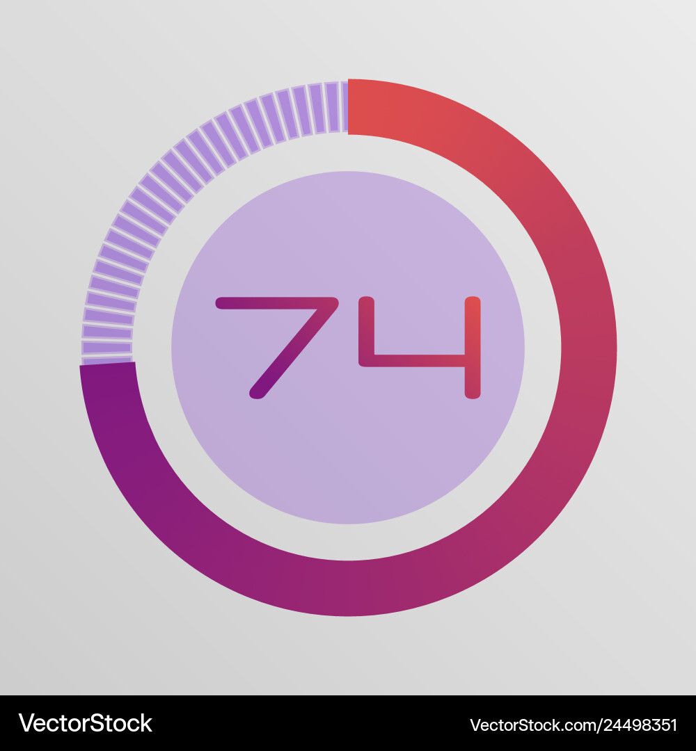 Circular interval timer Circular interval timer vector image