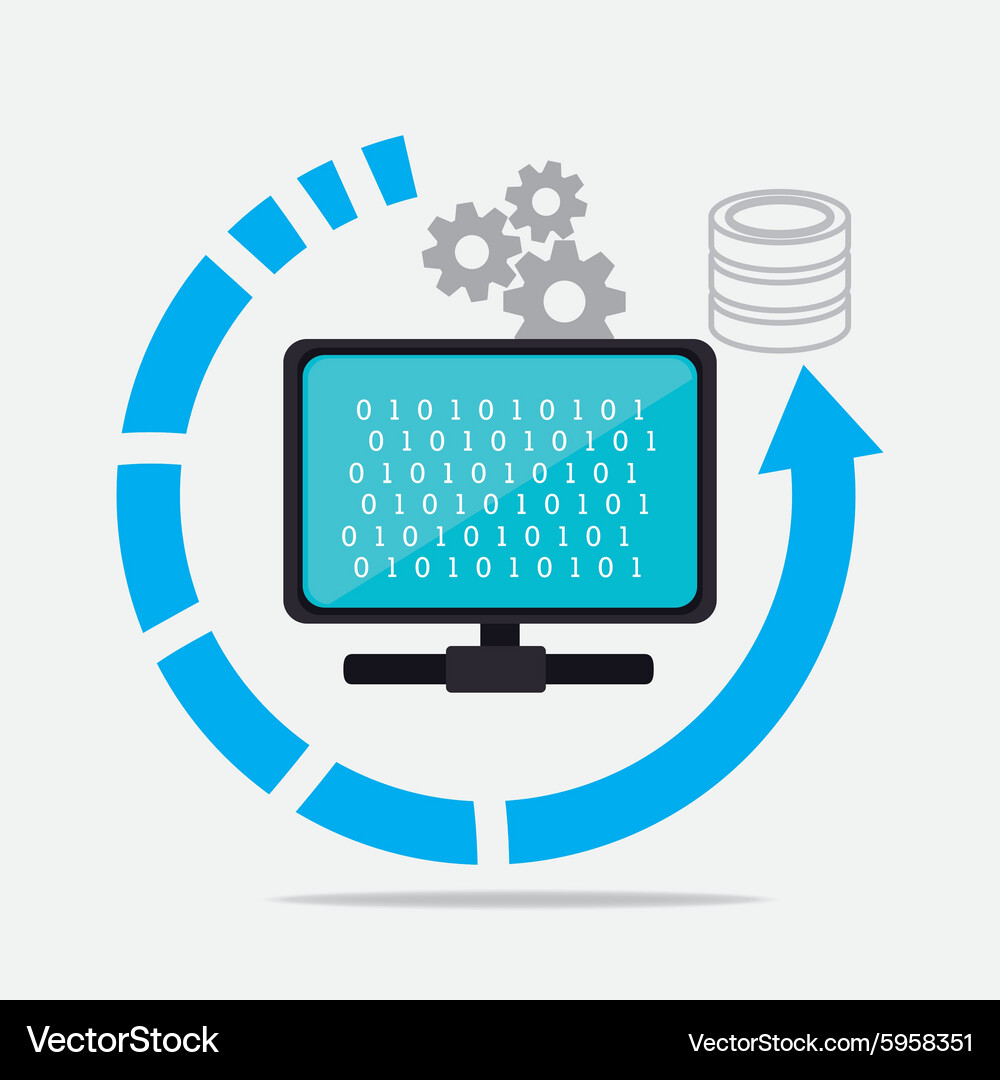 Digital Data Network Vector Image