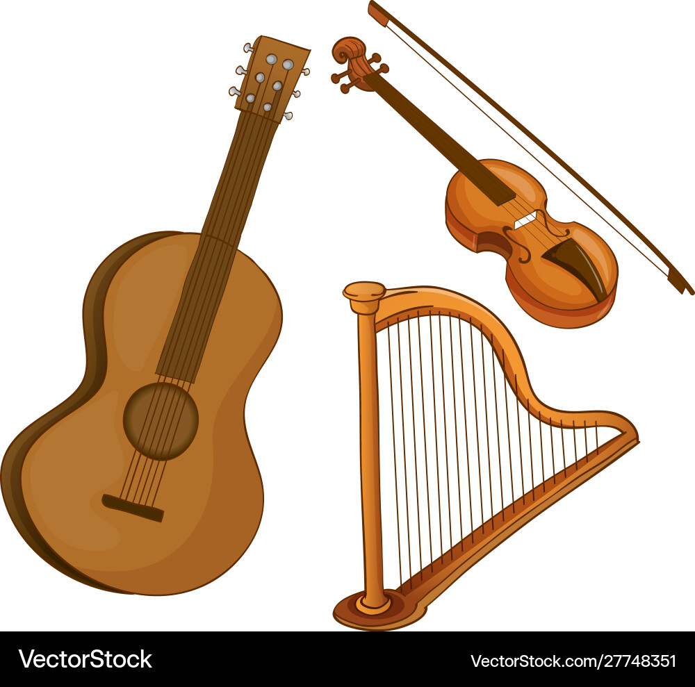 Isolated set instruments on white background Vector Image