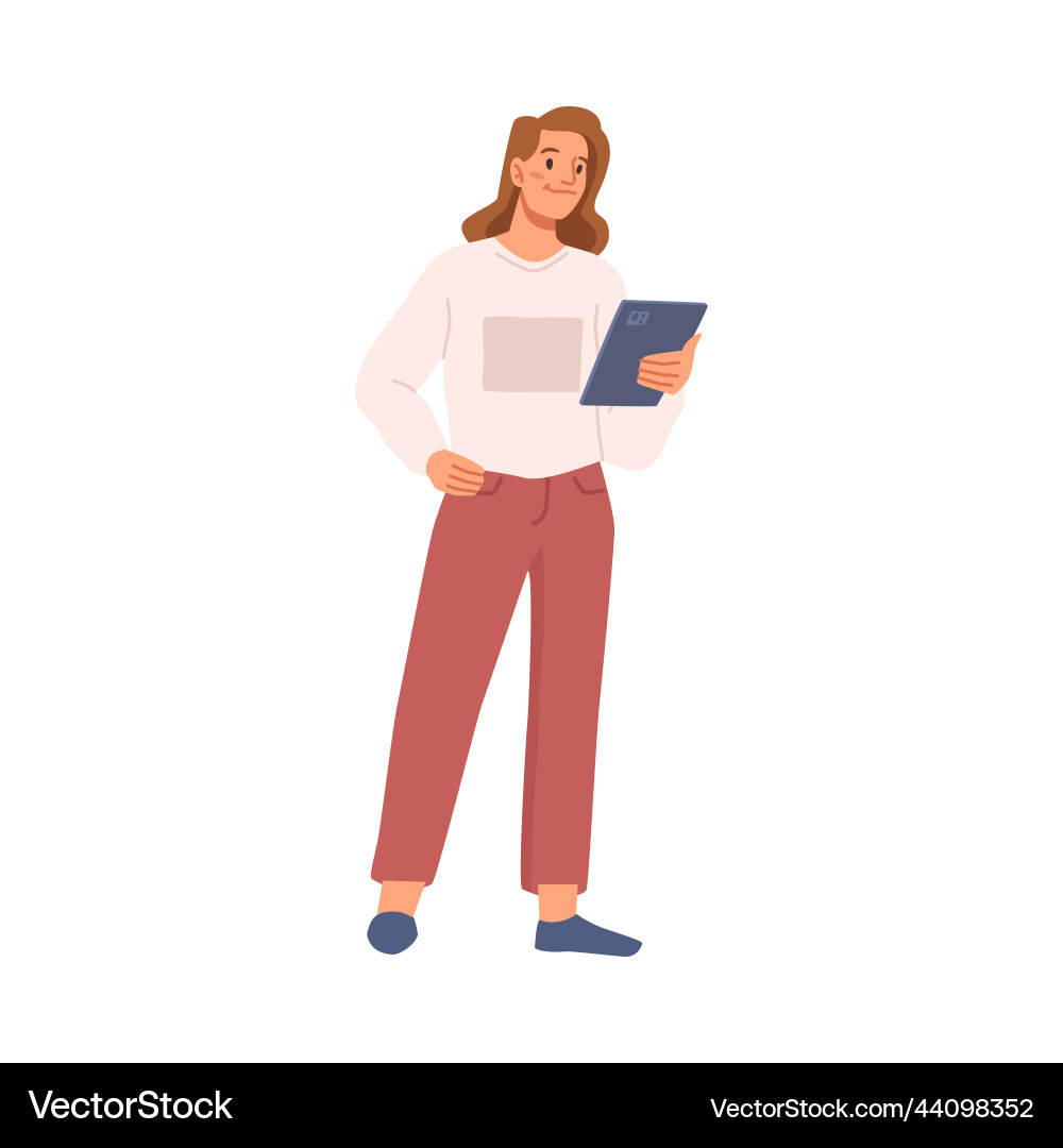 Controller or manager with notebook clip Controller or manager with notebook clip vector image