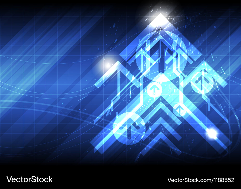 Dynamic Abstract Arrow Background Vector Image