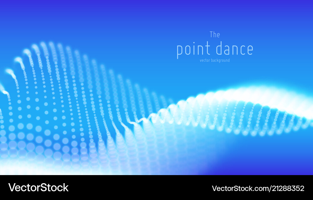 Dynamic Blue Particle Wave vector image