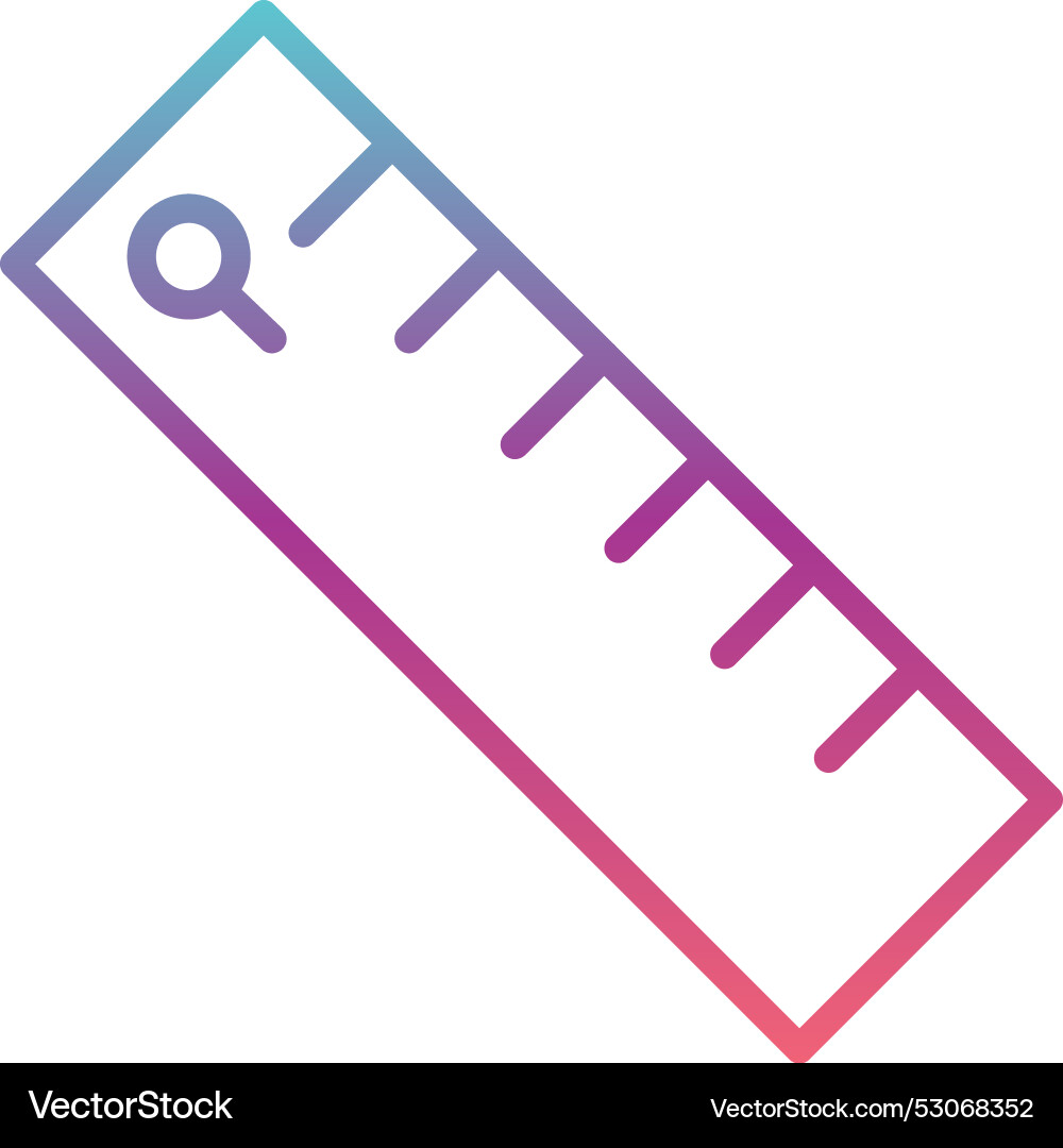 Ruler line gradient design Vector Image
