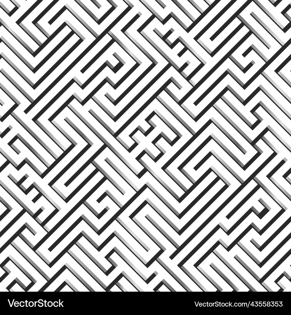 Diagonal white maze seamless pattern Diagonal white maze seamless pattern vector image