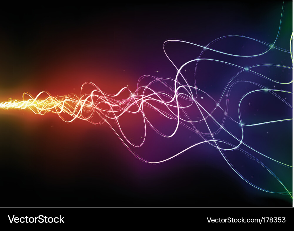 Dynamic Glowing Lines vector image