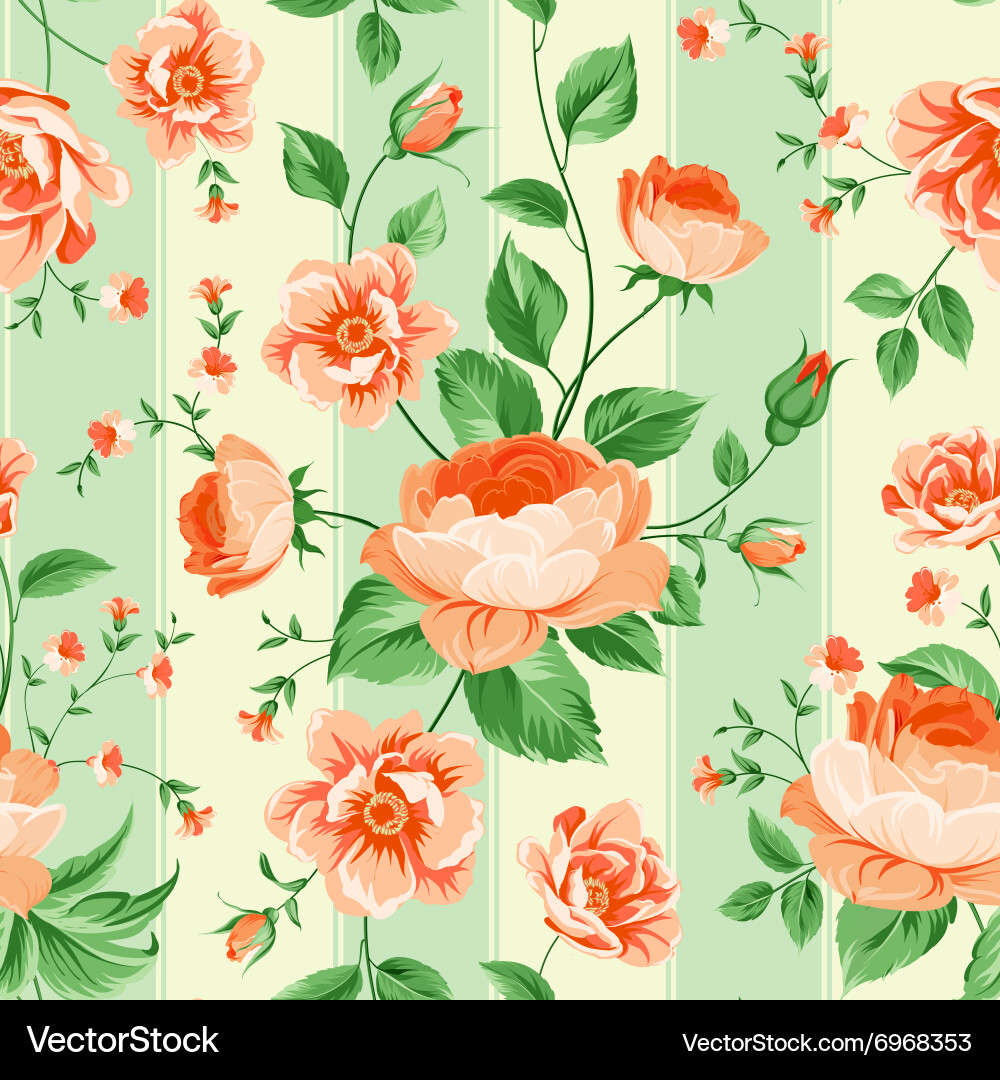 Luxurious peony wallpaper Vector Image