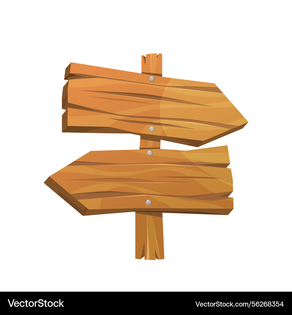 Bidirectional arrow pointer board Bidirectional arrow pointer board vector image