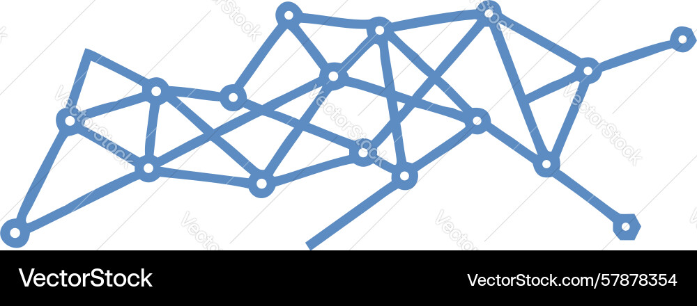 Branching network structure abstract growth data Vector Image