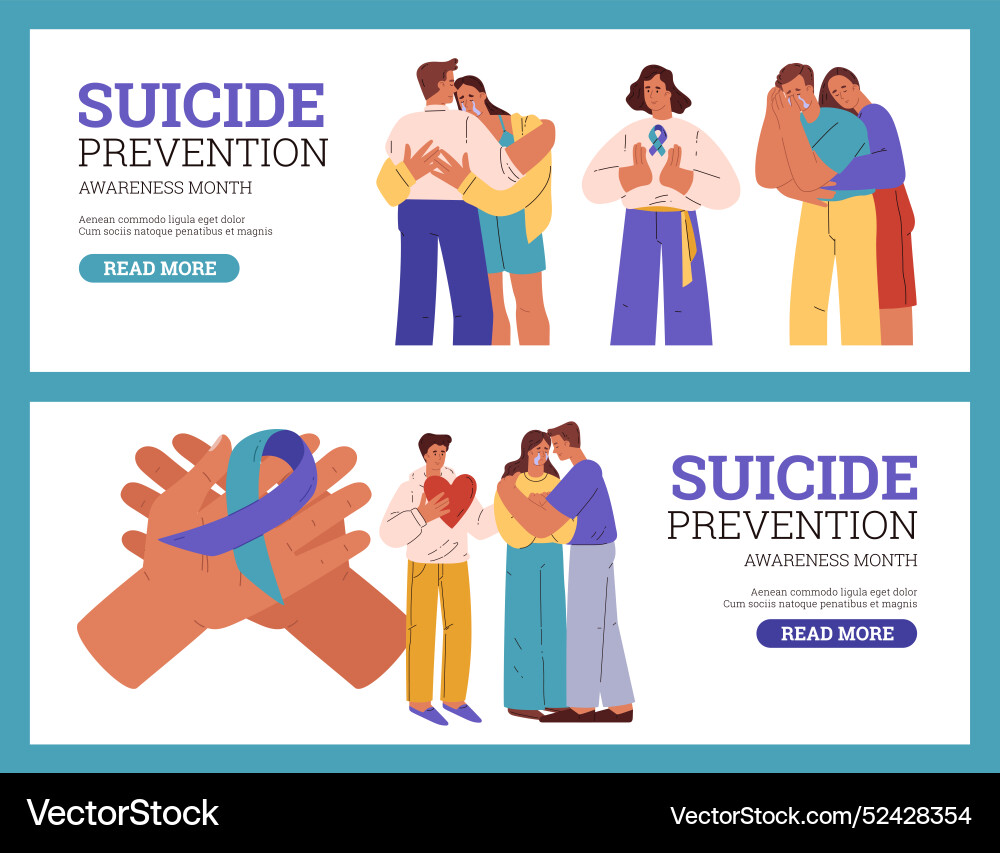 Empathy and support in a set Empathy and support in a set vector image