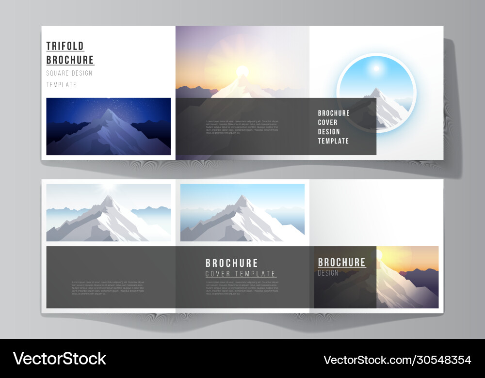 Minimal editable layout square format Vector Image